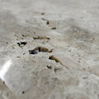 Troia Light Travertine Round Coffee Table