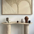 Troia Light Travertine Console
