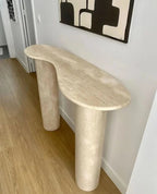 Troia Light Travertine Console