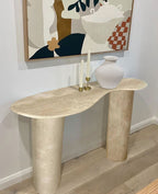Troia Light Travertine Console