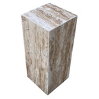 Walnut Travertine End/Side Table